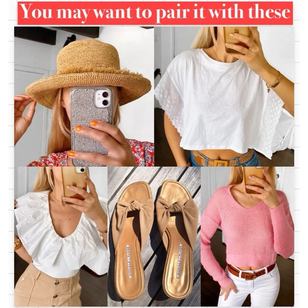 🌸 ZARA PINK YELLOW FLORAL HIGH WAIST CROPPED FLARE LEG JEANS! - Picture 14 of 15